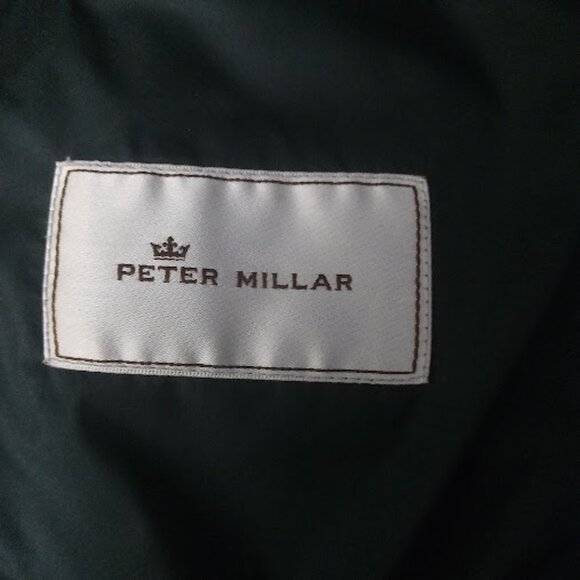 PETER MILLAR | Mens Navy Blue And Brown Hudson Lightweight Quilted Winter Vest M - Picture 13 of 15